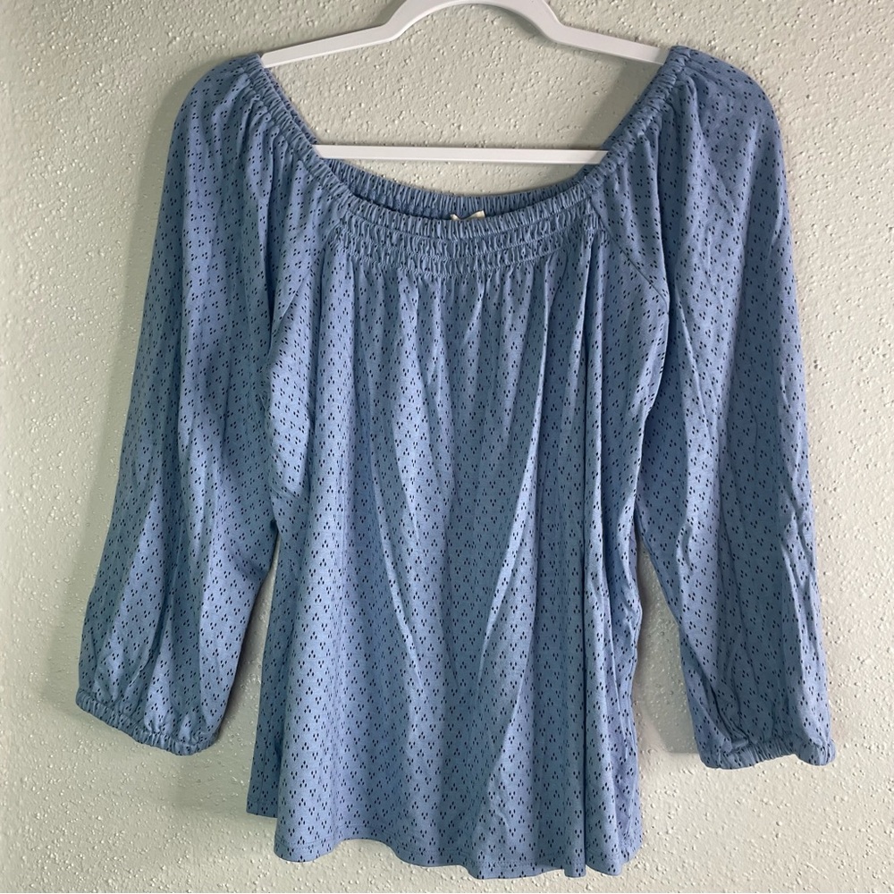 A.n.a Women off shoulder blue Top size M